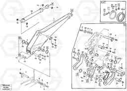 44410 Excavator dipperstick without lateral angle facility. EL70C VOLVO BM VOLVO BM EL70C, Volvo Construction Equipment
