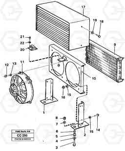37157 Condenser divice air-condition EL70C VOLVO BM VOLVO BM EL70C, Volvo Construction Equipment