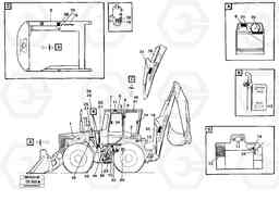 4571 Sign plates and decals EL70C VOLVO BM VOLVO BM EL70C, Volvo Construction Equipment