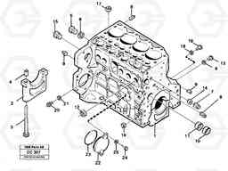 54970 Cylinder block EL70C VOLVO BM VOLVO BM EL70C, Volvo Construction Equipment