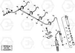 2981 Fuel lines and injectors EL70C VOLVO BM VOLVO BM EL70C, Volvo Construction Equipment