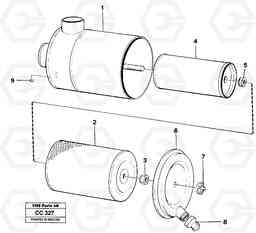 13077 Air filter EL70C VOLVO BM VOLVO BM EL70C, Volvo Construction Equipment