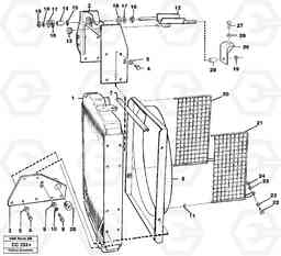 37154 Radiator with fitting parts EL70C VOLVO BM VOLVO BM EL70C, Volvo Construction Equipment