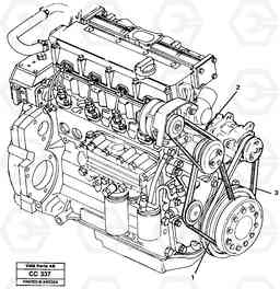 13080 Belt transmission EL70C VOLVO BM VOLVO BM EL70C, Volvo Construction Equipment