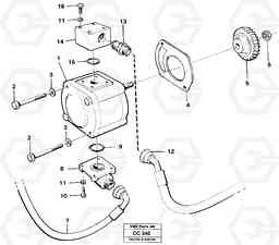 2386 Pump with fitting parts EL70C VOLVO BM VOLVO BM EL70C, Volvo Construction Equipment