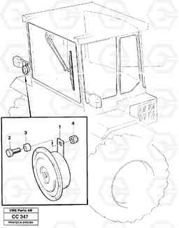 13090 Compressor horn EL70C VOLVO BM VOLVO BM EL70C, Volvo Construction Equipment