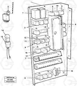 80830 Electrical distribut. unit, relay EL70C VOLVO BM VOLVO BM EL70C, Volvo Construction Equipment