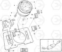 61158 Instrument panel center front EL70C VOLVO BM VOLVO BM EL70C, Volvo Construction Equipment