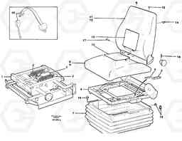 36702 Operator seat Isri EL70C VOLVO BM VOLVO BM EL70C, Volvo Construction Equipment