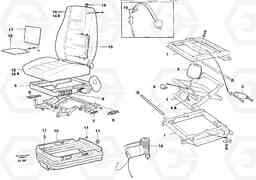 62065 Driver's seat, air suspensioned Isri EL70C VOLVO BM VOLVO BM EL70C, Volvo Construction Equipment