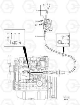 3252 Engine acceleration control EC70VV TYPE 233, Volvo Construction Equipment