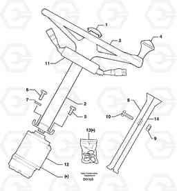 7558 Steering EW70VV TYPE 262, Volvo Construction Equipment