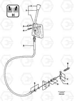 23849 Engine acceleration control EC14 TYPE 246, 271, Volvo Construction Equipment