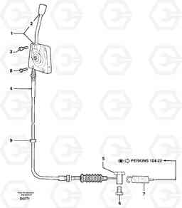 30006 Engine acceleration control EW50VV TYPE 256, Volvo Construction Equipment