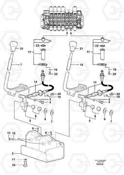 2823 Control levers : travelling EC70VV TYPE 233, Volvo Construction Equipment