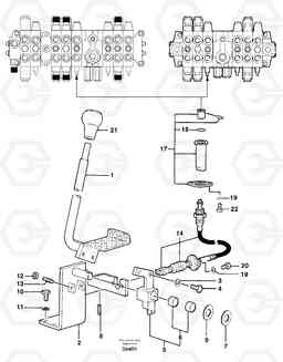 12196 Control lever : travelling ( left ) EC50 TYPE 247, Volvo Construction Equipment