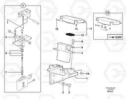 2492 Control pedal : articulated boom EC70VV TYPE 233, Volvo Construction Equipment