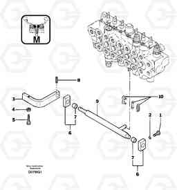 25879 Control pedal : rock breaker EC14 TYPE 246, 271, Volvo Construction Equipment