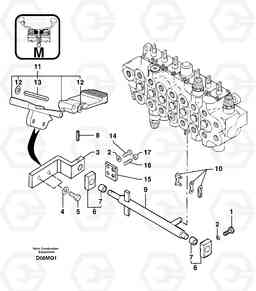 21109 Control pedal : accessories EC14 TYPE 246, 271, Volvo Construction Equipment