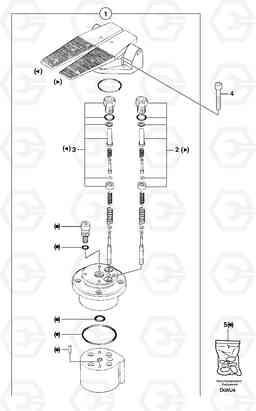 11574 Control pedal EW70VV TYPE 262, Volvo Construction Equipment