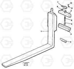 56699 Fork tines ATTACHMENTS ATTACHMENTS MISCELLANEOUS, Volvo Construction Equipment