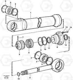 65360 Hydraulic cylinder ATTACHMENTS ATTACHMENTS MISCELLANEOUS, Volvo Construction Equipment