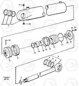 40112 Hydraulic cylinder ATTACHMENTS ATTACHMENTS WHEEL LOADERS GEN. - C, Volvo Construction Equipment