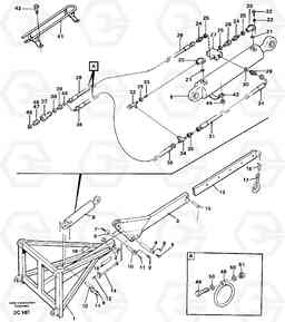 66910 Lifting arm, luffing ATTACHMENTS ATTACHMENTS WHEEL LOADERS GEN. - C, Volvo Construction Equipment