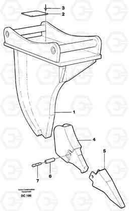 36502 Ripper ATTACHMENTS ATTACHMENTS WHEEL LOADERS GEN. - C, Volvo Construction Equipment