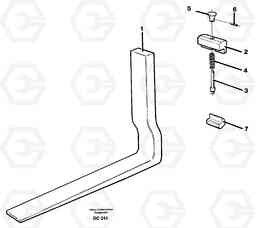 36014 Fork tines ATTACHMENTS ATTACHMENTS MISCELLANEOUS, Volvo Construction Equipment