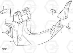 100040 Ripper ATTACHMENTS ATTACHMENTS MISCELLANEOUS, Volvo Construction Equipment