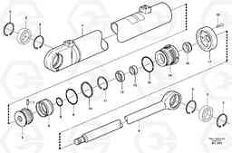 61211 Hydraulic cylinder ATTACHMENTS ATTACHMENTS MISCELLANEOUS, Volvo Construction Equipment