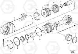 5125 Hydraulic cylinder ATTACHMENTS ATTACHMENTS WHEEL LOADERS GEN. D - E, Volvo Construction Equipment