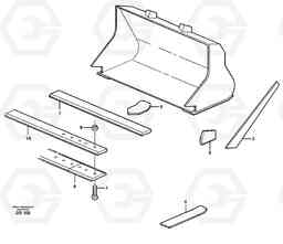 15750 Bucket, straight lip without teeth ATTACHMENTS ATTACHMENTS WHEEL LOADERS GEN. - C, Volvo Construction Equipment