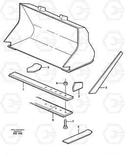 15751 Bucket, straight lip without teeth ATTACHMENTS ATTACHMENTS WHEEL LOADERS GEN. - C, Volvo Construction Equipment