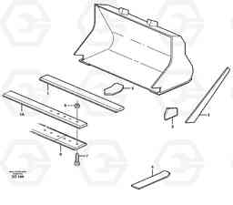 17874 Bucket, straight lip without teeth ATTACHMENTS ATTACHMENTS BUCKETS, Volvo Construction Equipment