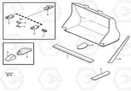 17876 Bucket, straight with teeth ATTACHMENTS ATTACHMENTS BUCKETS, Volvo Construction Equipment