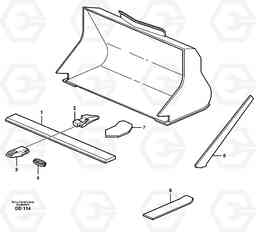 17323 Bucket, straight with teeth ATTACHMENTS ATTACHMENTS WHEEL LOADERS GEN. - C, Volvo Construction Equipment