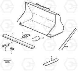 17583 Bucket, straight with teeth ATTACHMENTS ATTACHMENTS WHEEL LOADERS GEN. - C, Volvo Construction Equipment