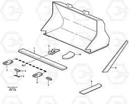 15081 Bucket, straight with teeth ATTACHMENTS ATTACHMENTS WHEEL LOADERS GEN. - C, Volvo Construction Equipment