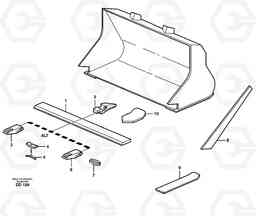 15197 Bucket, straight with teeth ATTACHMENTS ATTACHMENTS BUCKETS, Volvo Construction Equipment