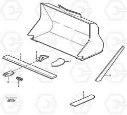 18438 Bucket, straight with teeth ATTACHMENTS ATTACHMENTS BUCKETS, Volvo Construction Equipment