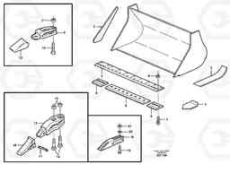 57083 Bucket, straight lip, alt. edge savers or teeth ATTACHMENTS ATTACHMENTS WHEEL LOADERS GEN. - C, Volvo Construction Equipment