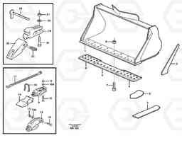 68109 Bucket, straight lip, alt. edge savers or teeth ATTACHMENTS ATTACHMENTS WHEEL LOADERS GEN. - C, Volvo Construction Equipment