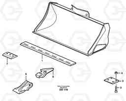 11156 Bucket, straight with teeth ATTACHMENTS ATTACHMENTS BUCKETS, Volvo Construction Equipment