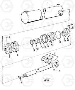 39766 Hydraulic cylinder ATTACHMENTS ATTACHMENTS BUCKETS, Volvo Construction Equipment