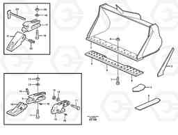 77332 Bucket, straight lip, alt. edge savers or teeth ATTACHMENTS ATTACHMENTS BUCKETS, Volvo Construction Equipment