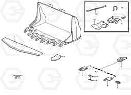 21540 Bucket, truncated vec lip with teeth ATTACHMENTS ATTACHMENTS WHEEL LOADERS GEN. - C, Volvo Construction Equipment