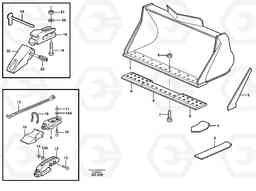 15644 Bucket, straight lip, alt. edge savers or teeth ATTACHMENTS ATTACHMENTS BUCKETS, Volvo Construction Equipment