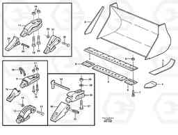 16405 Bucket, straight lip, alt. edge savers or teeth ATTACHMENTS ATTACHMENTS BUCKETS, Volvo Construction Equipment